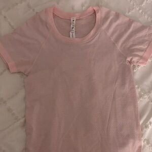 Lululemon Athletica Soft Pink Short Sleeve Top